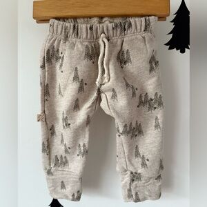 Childhoods Gusset Pants - “Trees” on Oatmeal - 6-12 Months